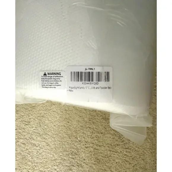 NEW! 5“ Toddler Mattress, 27.5”x52” CertiPUR-US Certified Foam Crib Mattress - Picture 2 of 3